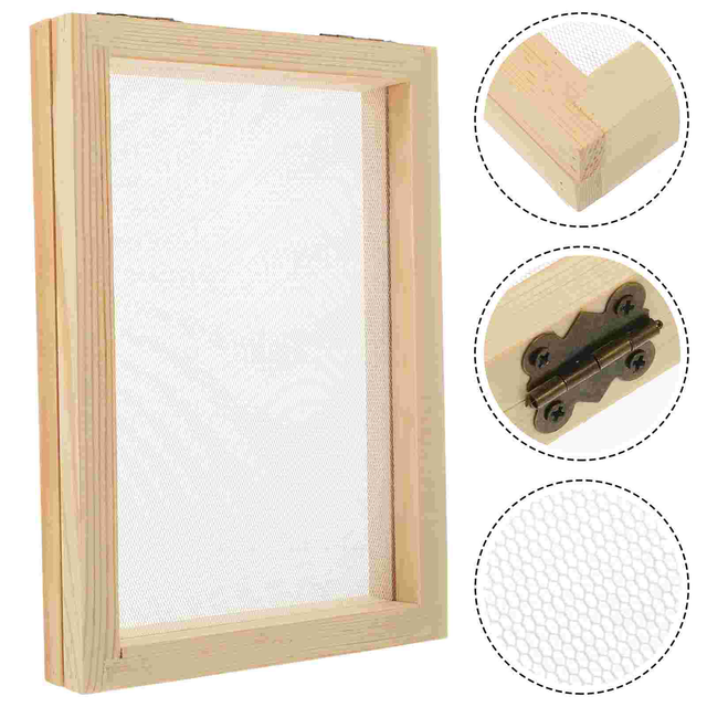 Paper Making Frame Screen Diy Wooden Mould Papermaking Craft Deckle  Printing Toys Handmade Kit Kids Mold Tools Package Flower - AliExpress